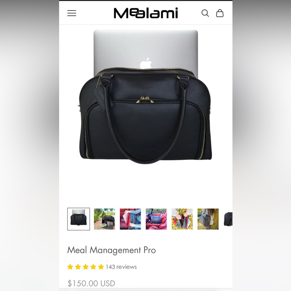Hello this is a brand new safiano vegan leather meal prep bag. Very functional